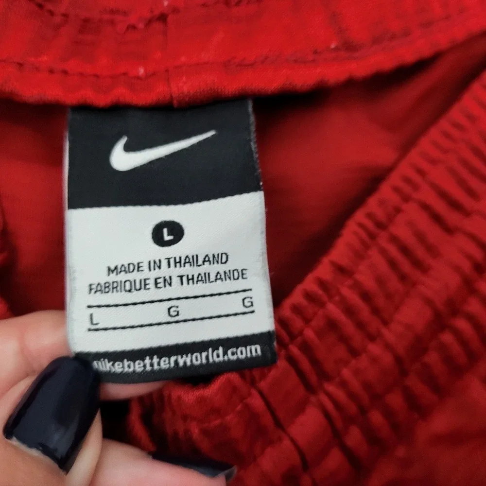 Nike Mens Basketball Shorts Red Black White Athletic Gym Training Large - Picture 6 of 10